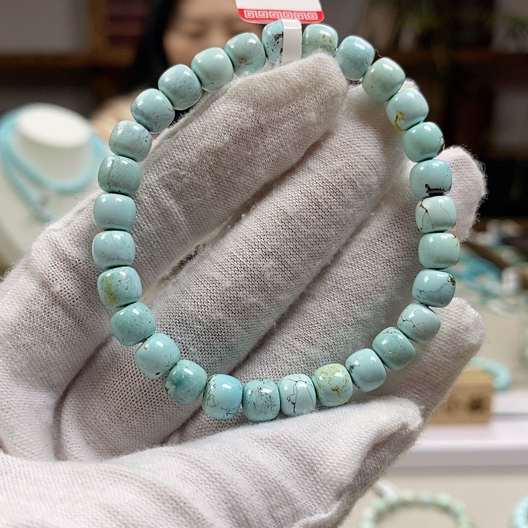 绿松石A12老型单圈卡6.5未镶嵌