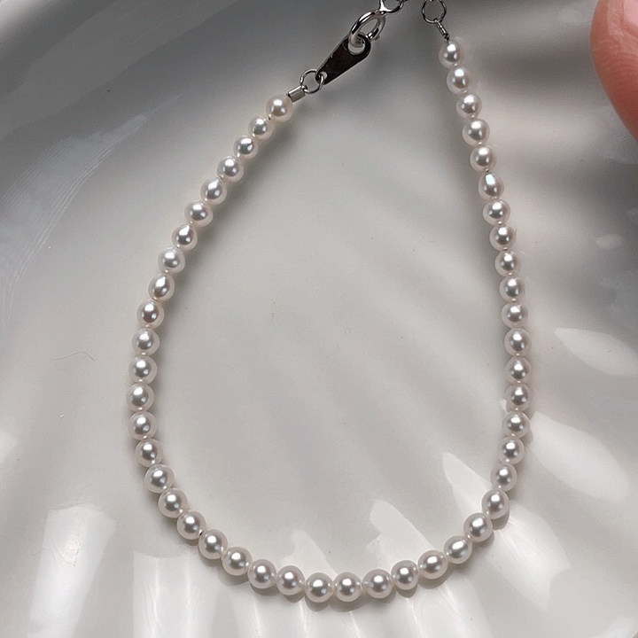 淡水珍珠手绳银S925镶嵌