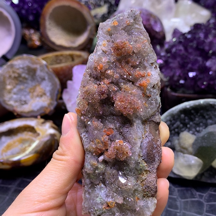 红晶花球未镶嵌水晶