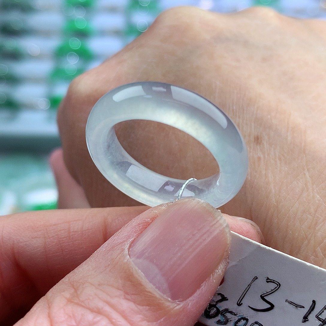 未镶嵌戒指翡翠13-14号