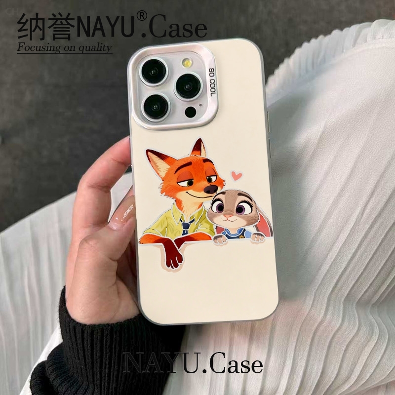 简约长大朱迪尼克爱心彩银壳适用于iPhoneiPhone苹果17手机壳华为