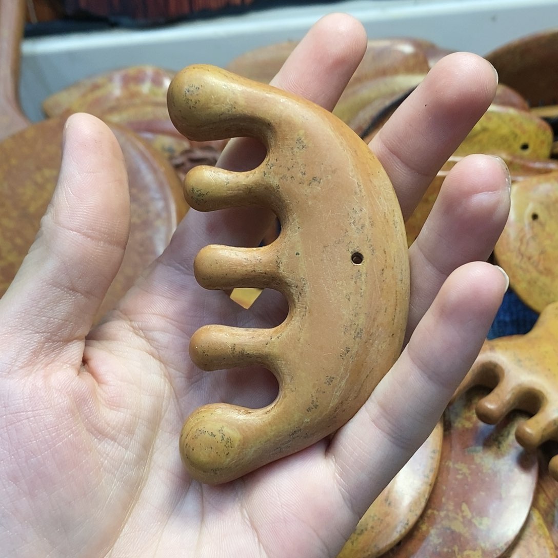 泗滨砭石按摩五齿