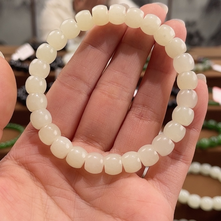 和田玉未镶嵌手链