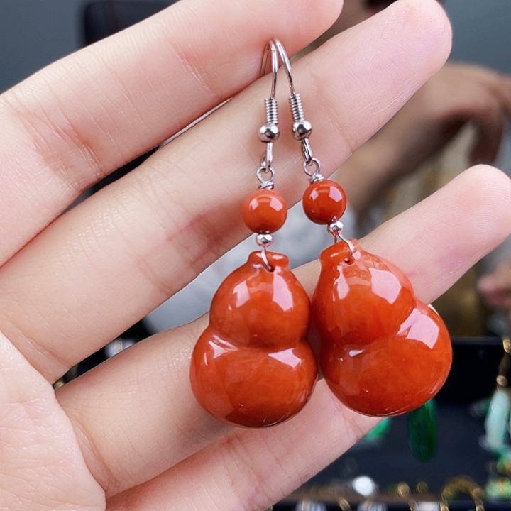 翡翠耳饰未镶嵌饰品