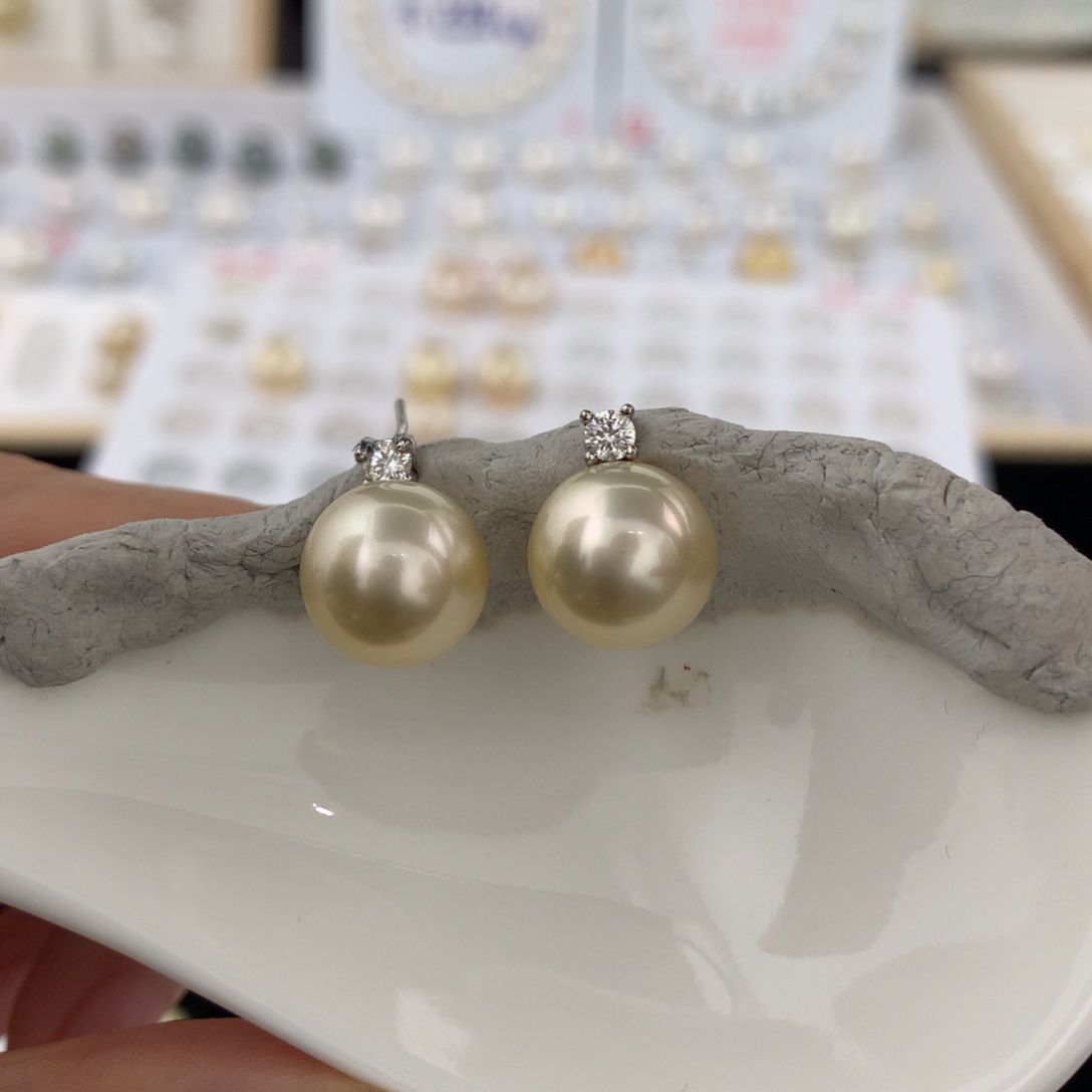 未镶嵌耳饰海水珍珠