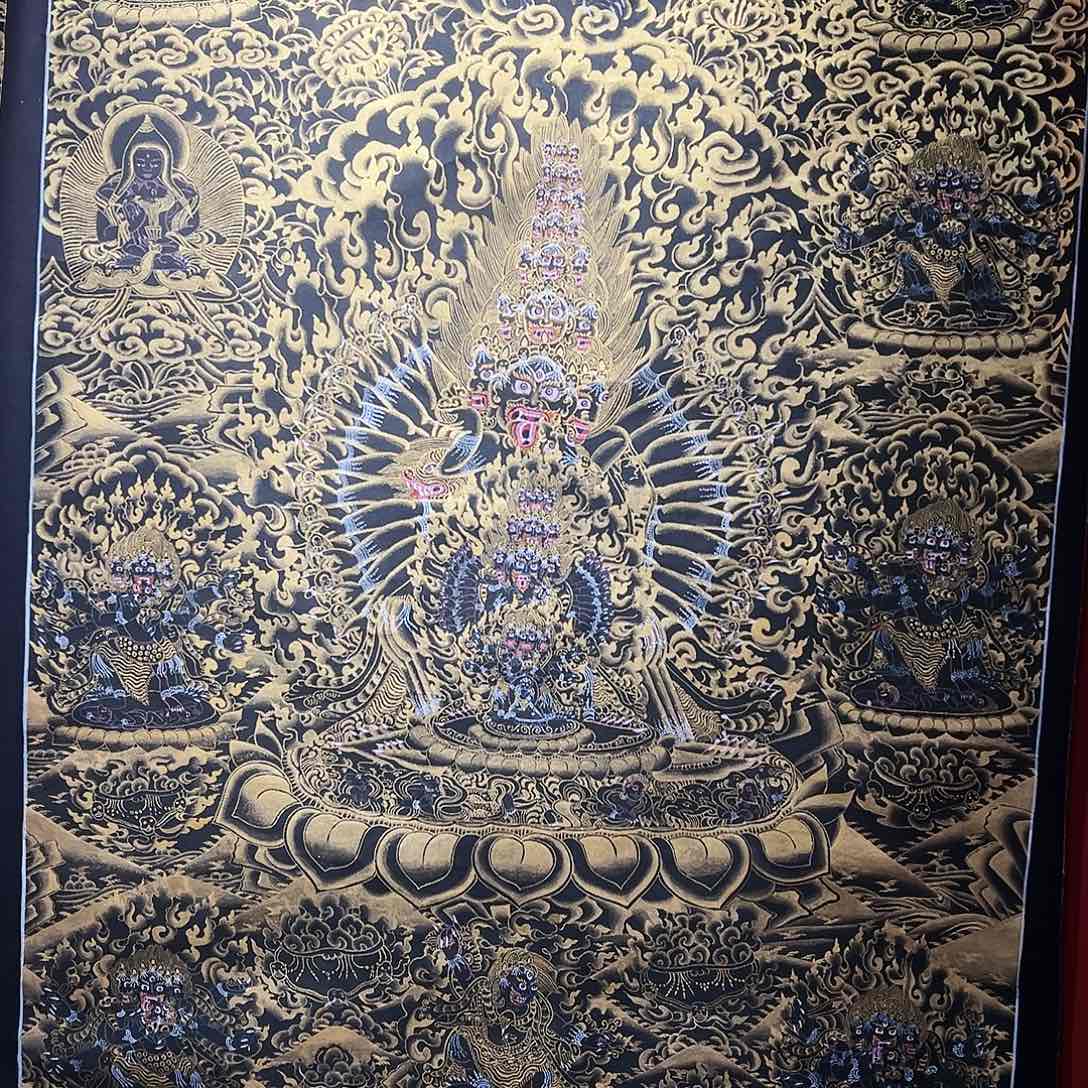 装裱画全手绘尼泊尔唐卡120x80