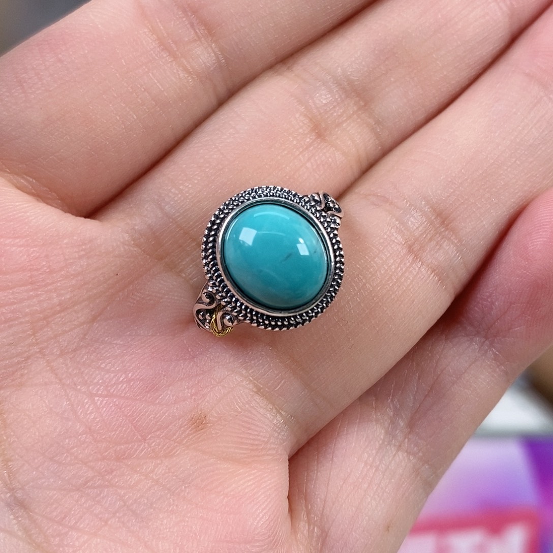 绿松石银S925镶嵌珠宝奇石