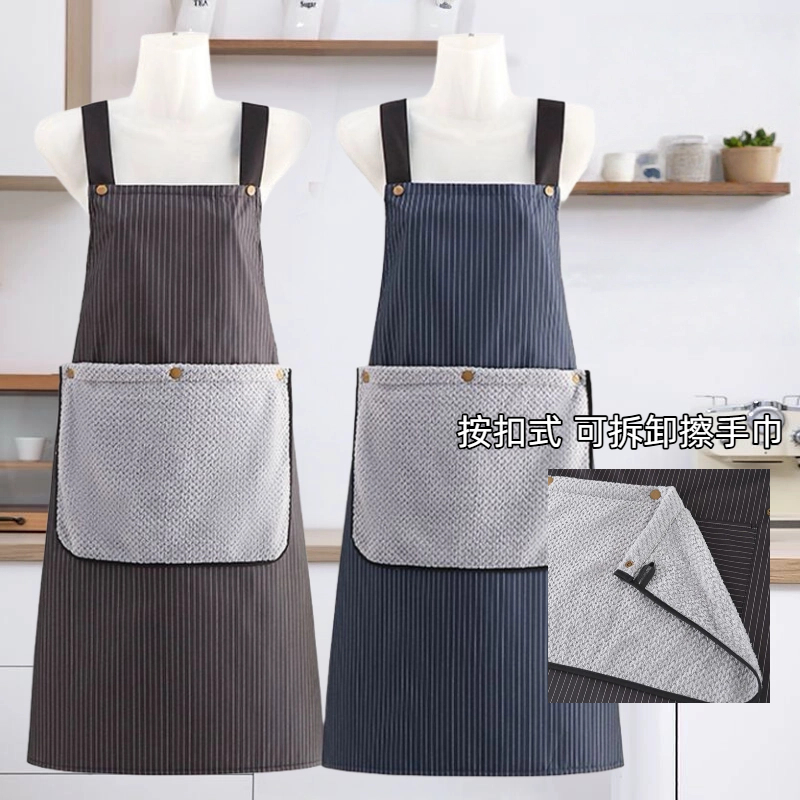 可擦手加大复合防水围裙家用厨房做饭餐饮咖啡店专用工作服定制