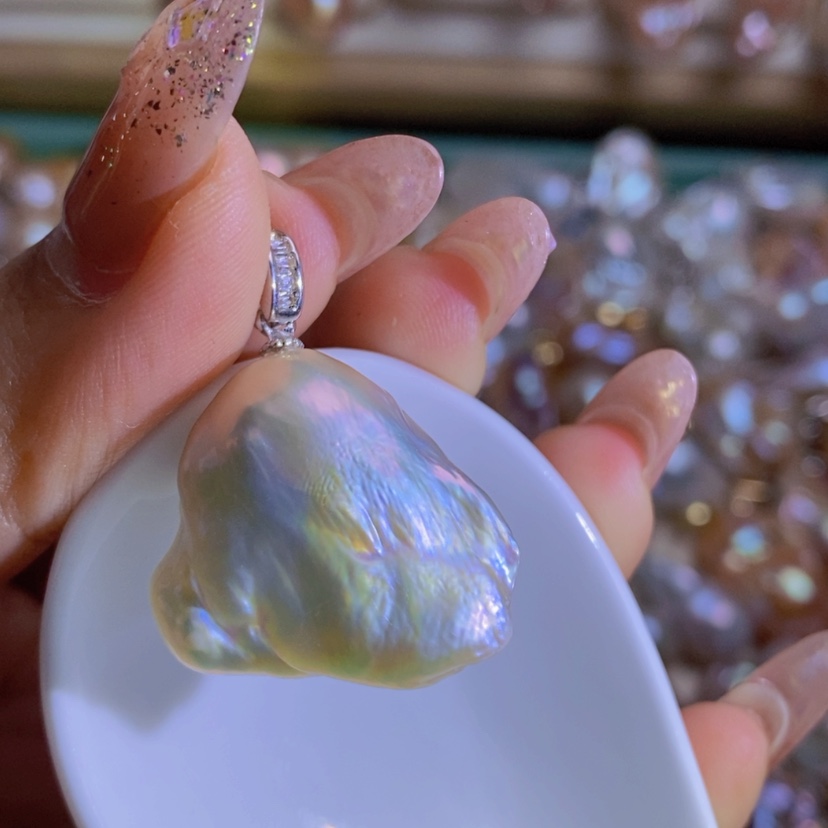 【闪购商品】淡水珍珠天然淡水珍珠（微瑕）合金