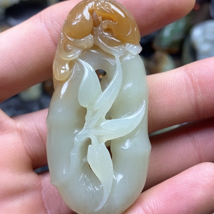 和田玉（糖玉）挂件未镶嵌