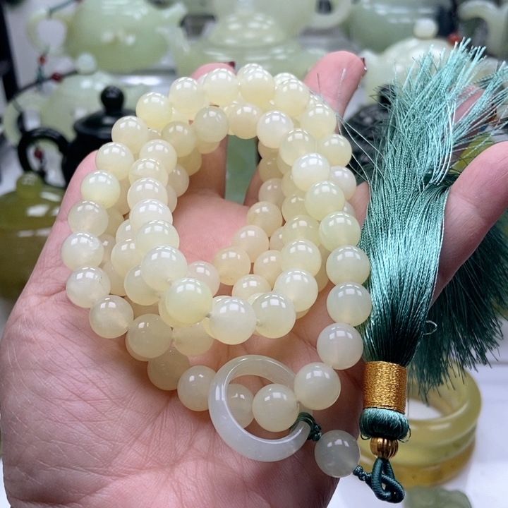 蛇纹石玉手链未镶嵌