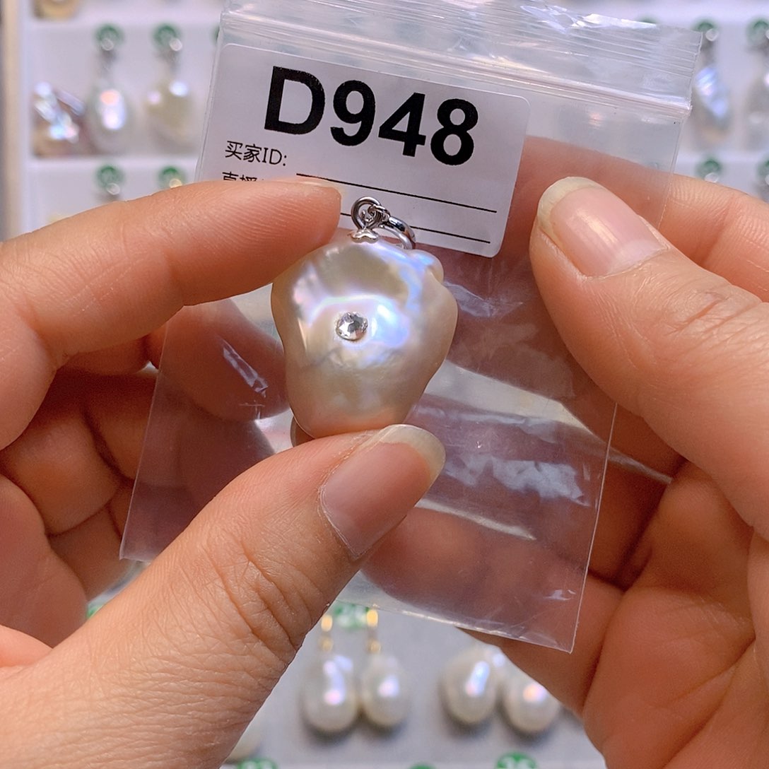 淡水珍珠颈饰银S925镶嵌