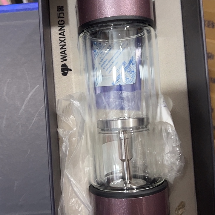 万象v158双层玻璃杯茶水分离杯玻璃杯