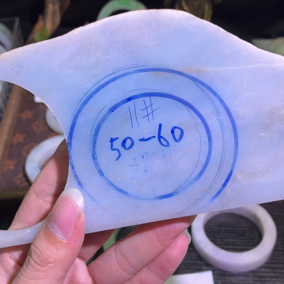 定制翡翠未镶嵌缅甸翡翠A货手镯毛胚定制