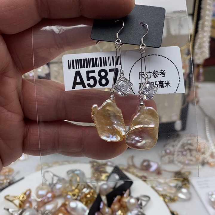 颈饰合金淡水珍珠587