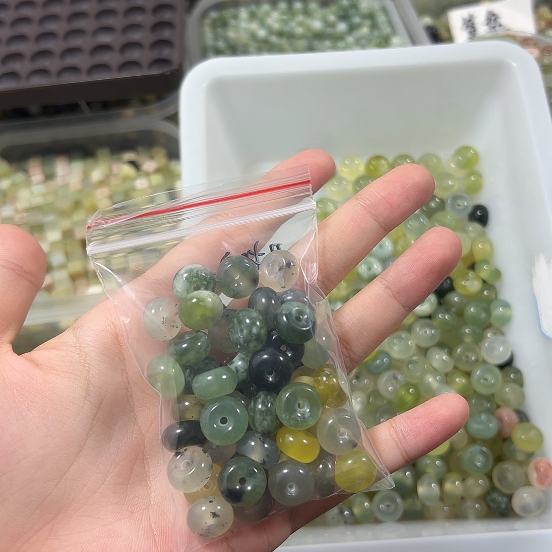蛇纹石玉合金珠宝半成品