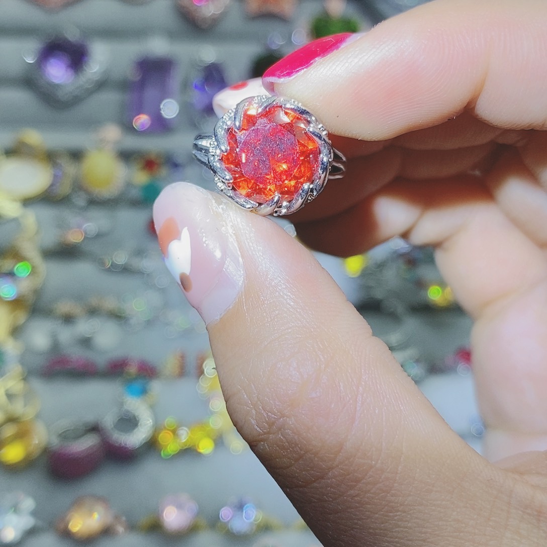 【闪购商品】托帕石耳饰银S925镶嵌