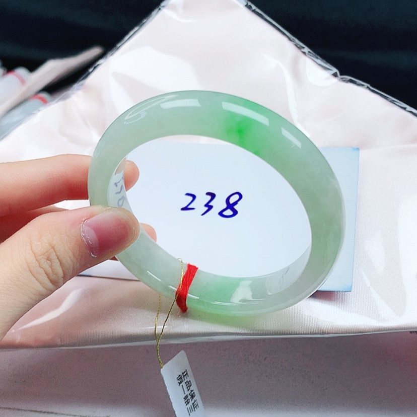 【闪购商品】翡翠未镶嵌手镯天然缅甸a货手镯53+