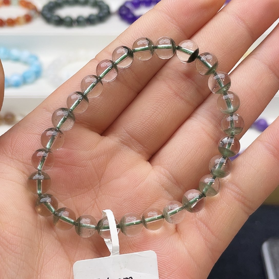 水晶手链未镶嵌绿幽灵7.4