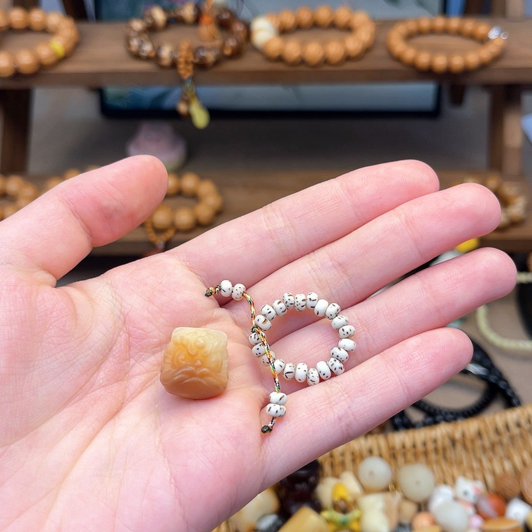 猴头核桃吊坠代*醒狮跑环配件