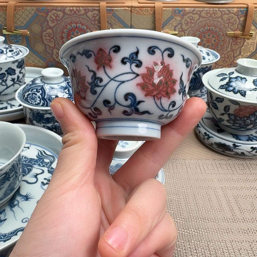 景德镇清风瓷影手绘茶具