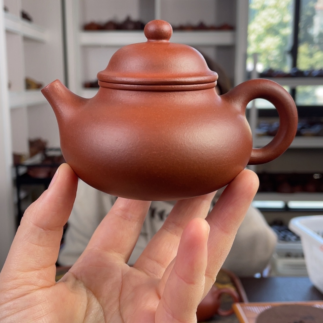 紫砂茶壶红清水容天200cc