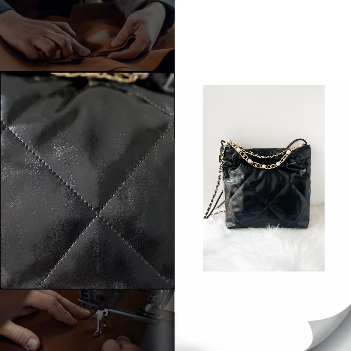 中古轻奢潮流女包5279#黑