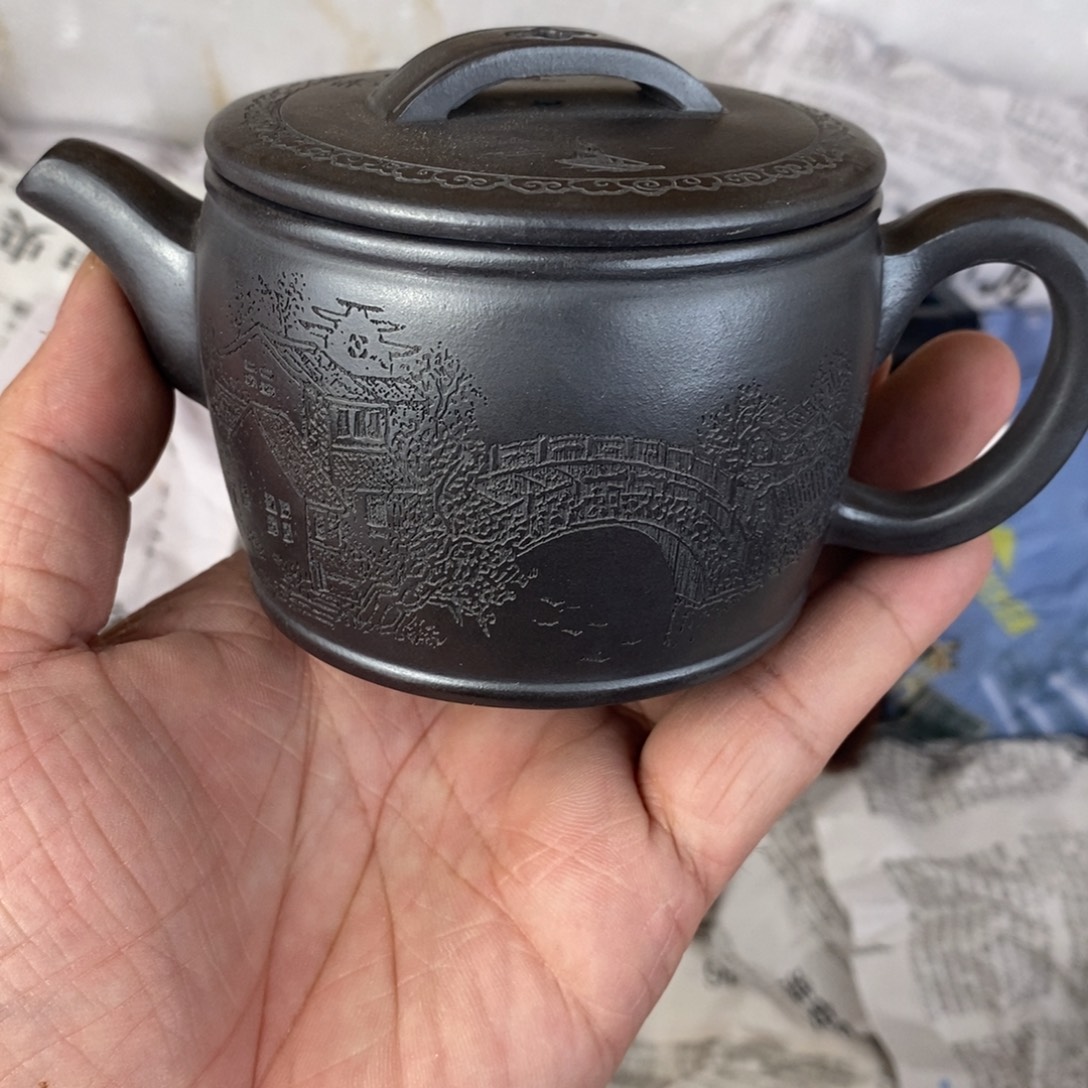 茶壶紫砂宜兴紫砂壶qq190cc