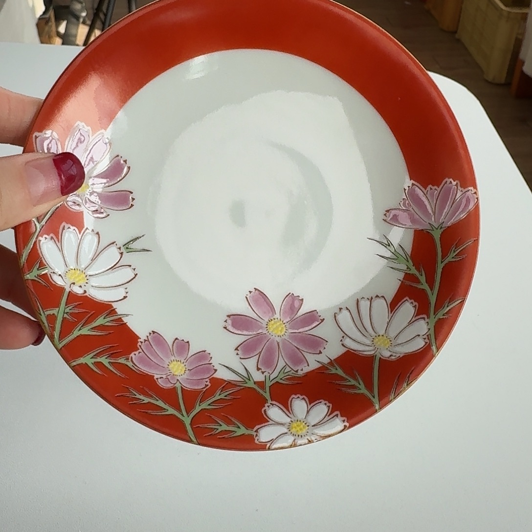 瓷片九谷烧手绘13.5厘米圆盘