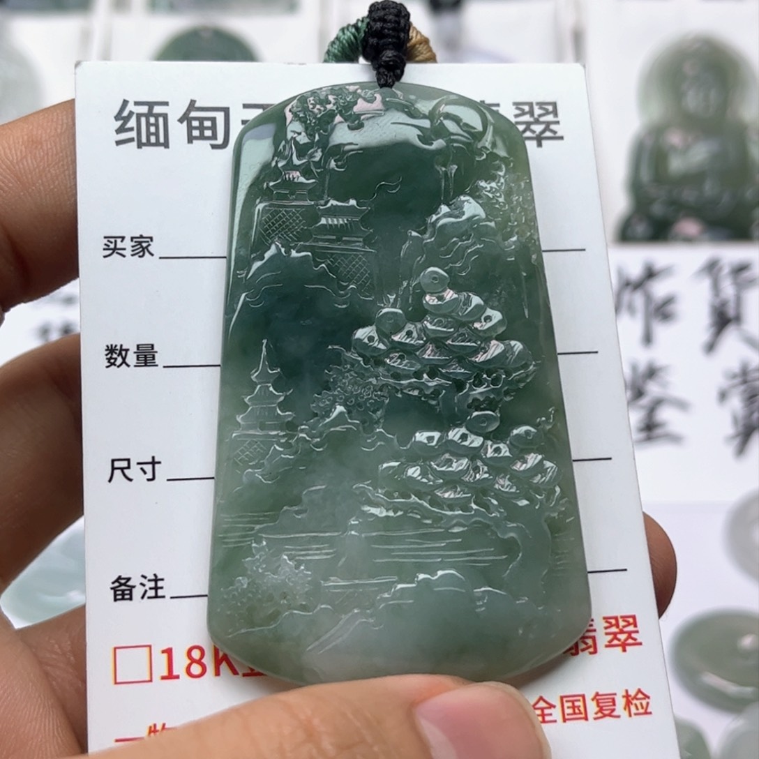 翡翠颈饰未镶嵌缅甸翡翠