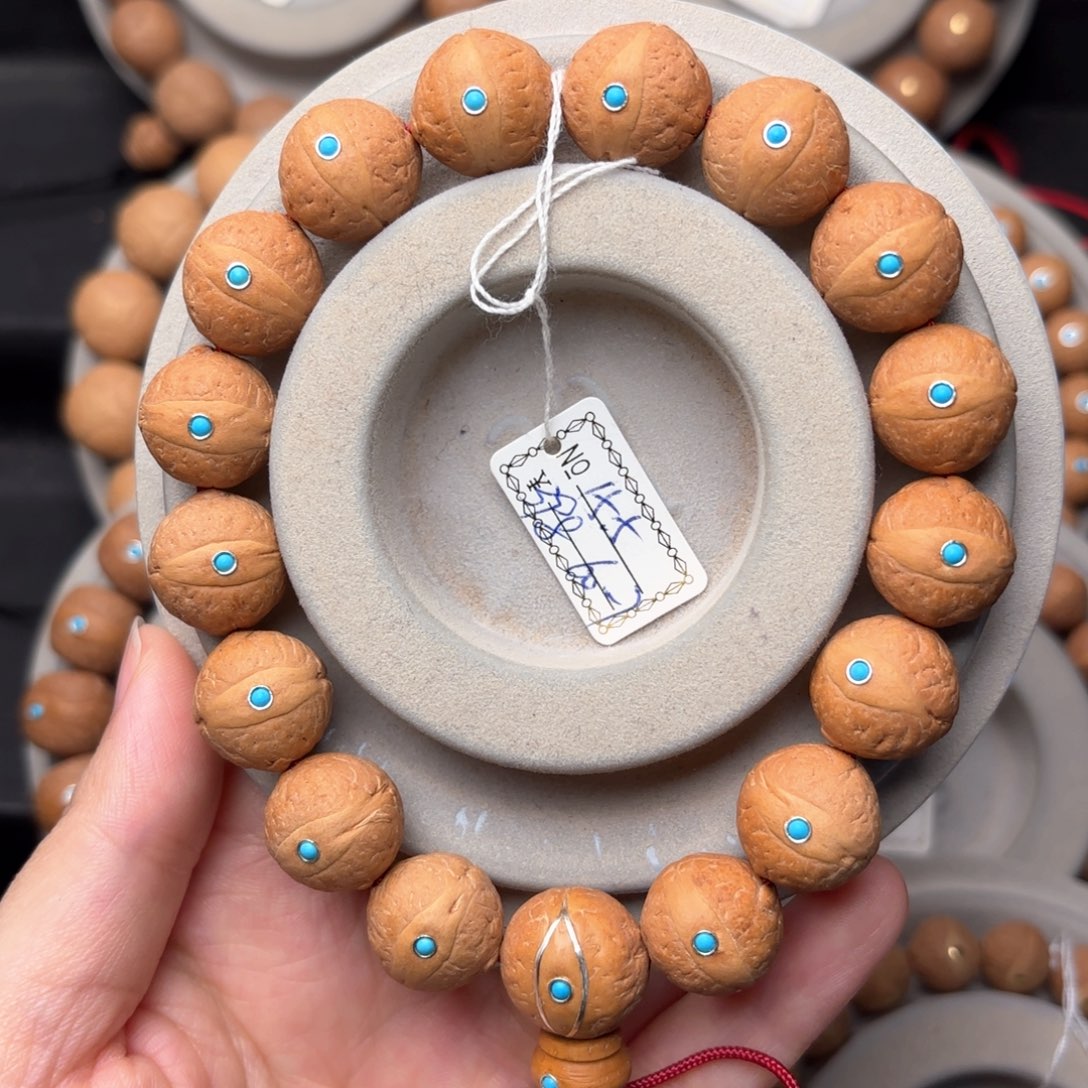 凤眼菩提吊坠精品手串15.5