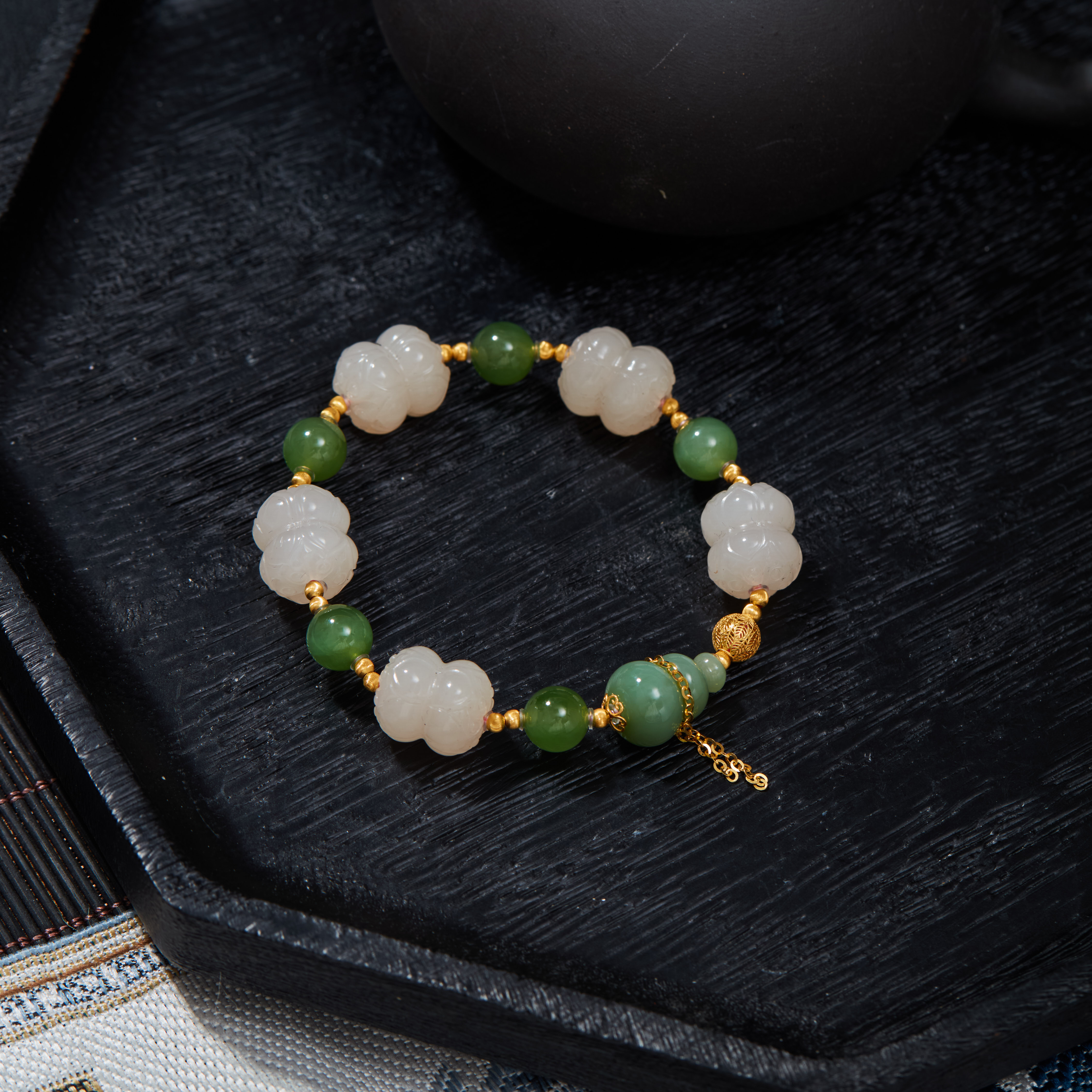 【云上雅岚】十二时丨18K藕粉手串-多样性发一件-XYGD083010-G