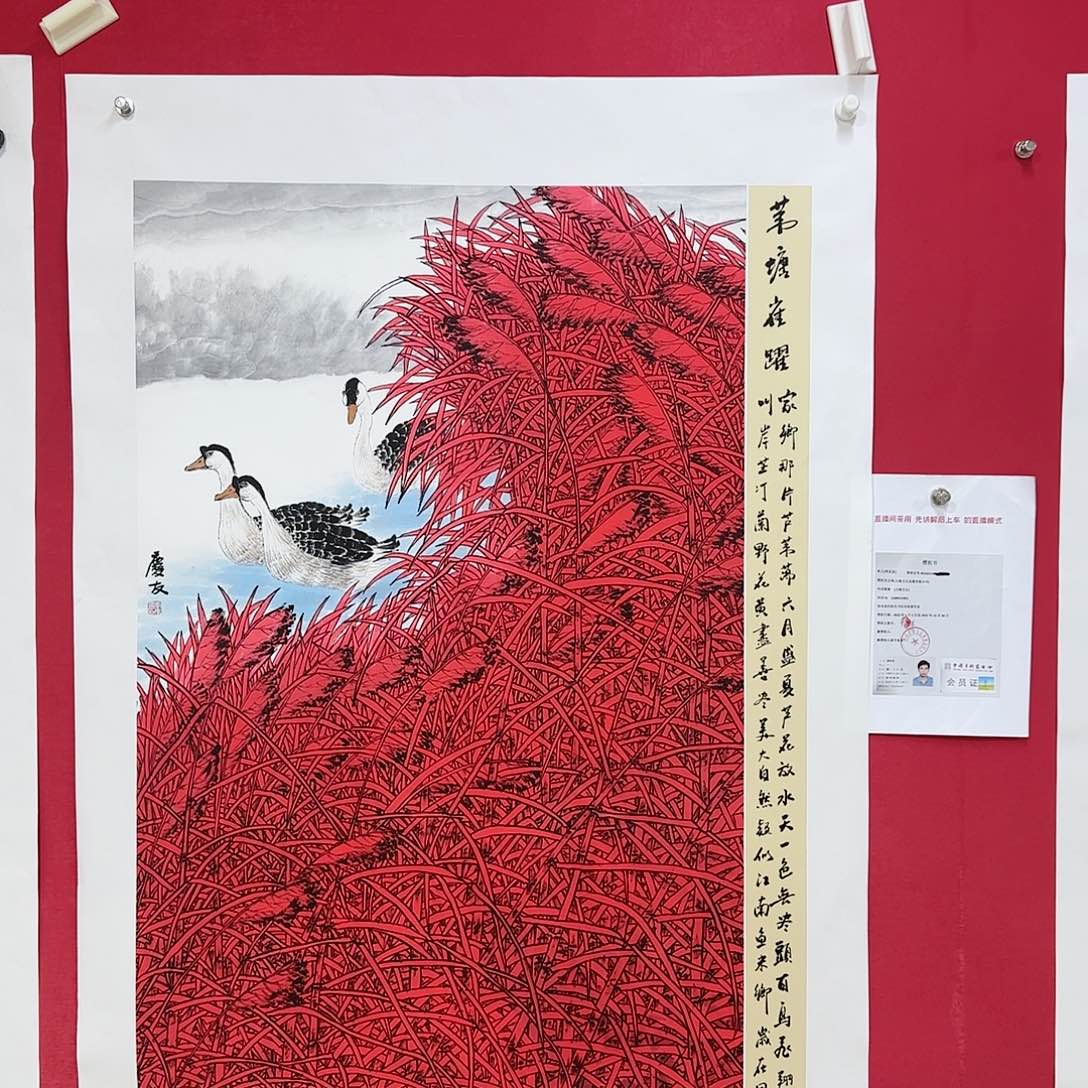 国画九**弟李庆友老师经典作品