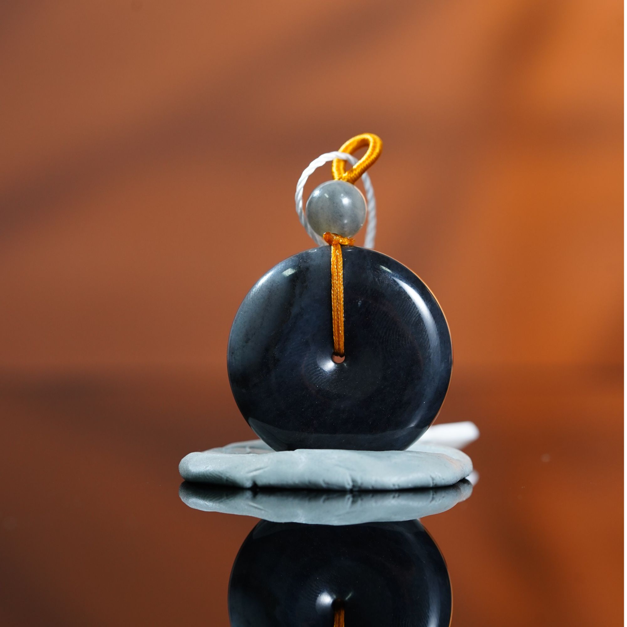 和田玉新疆青花平安扣 29.28g L251108016 A