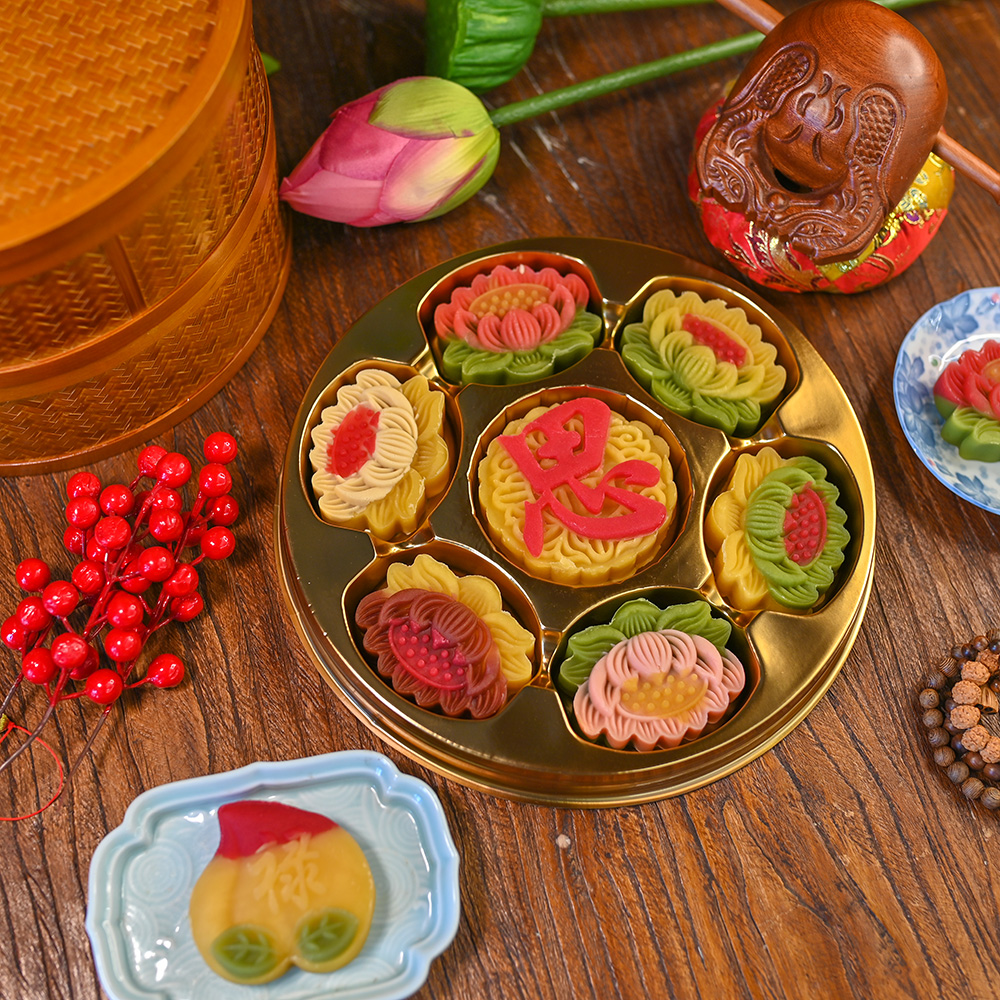 荷师素堂【追思供品】中元节供品追思祭祖纯素供果祈福纯素糕点