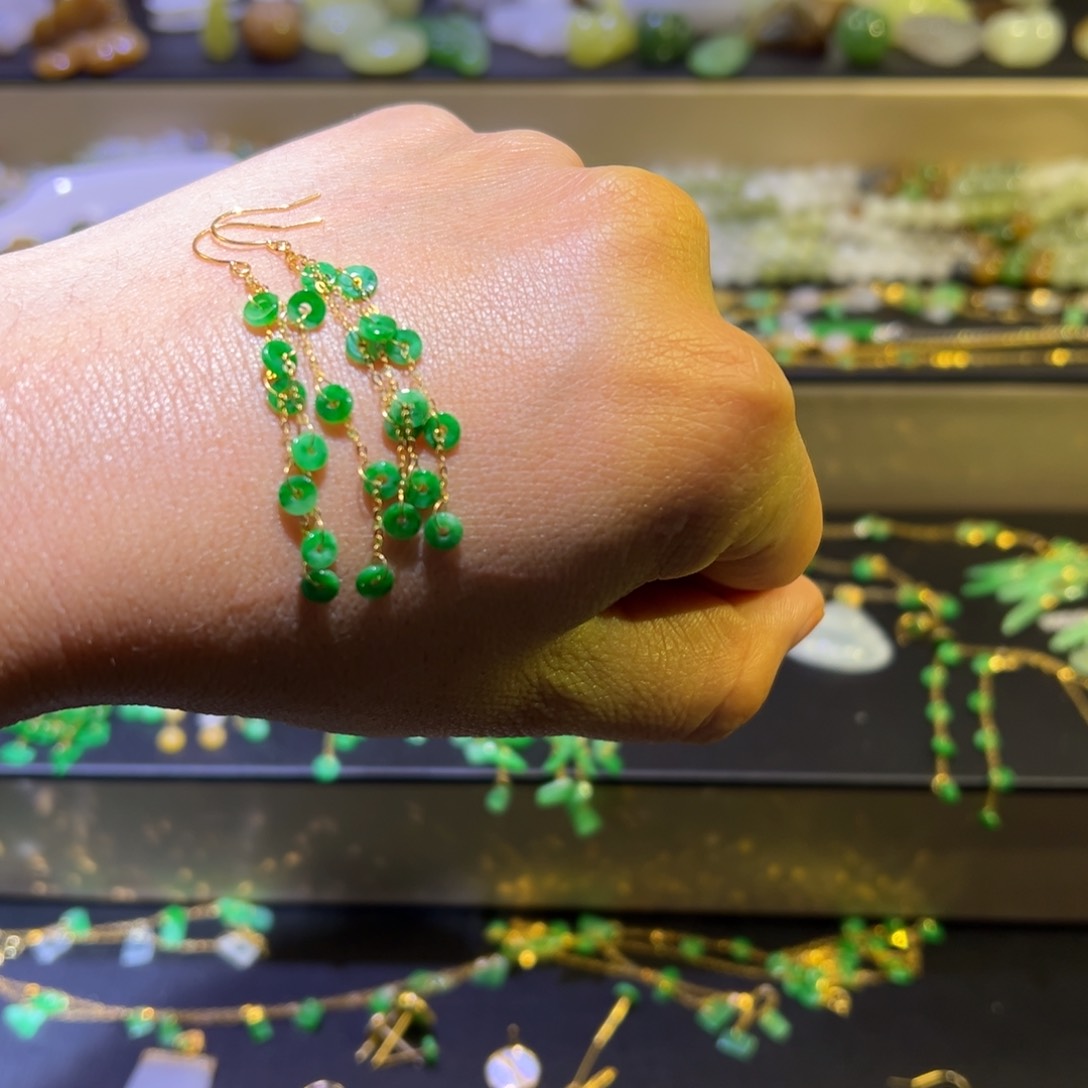 颈饰未镶嵌翡翠开*支持复检，缅料