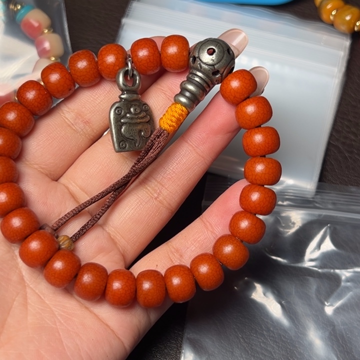 煊***爷吊坠凤眼菩提单圈 手串