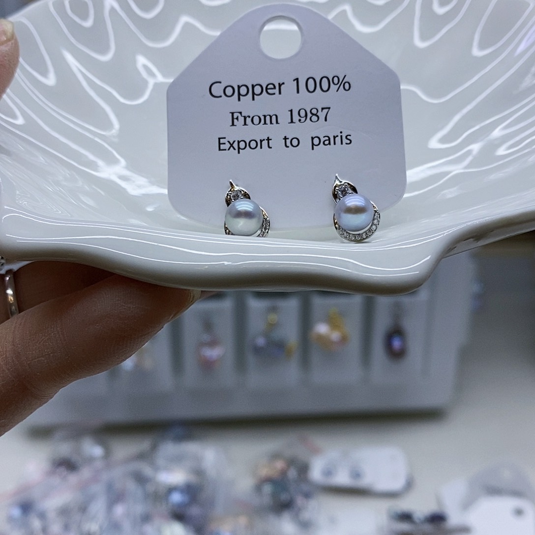 颈饰合金淡水珍珠