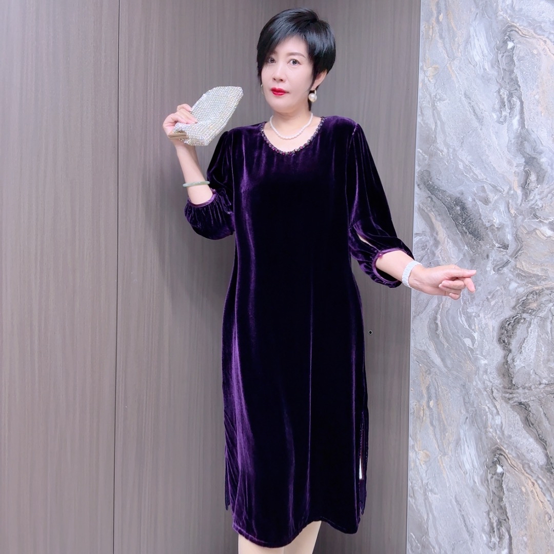 桑蚕丝连衣裙43A2228