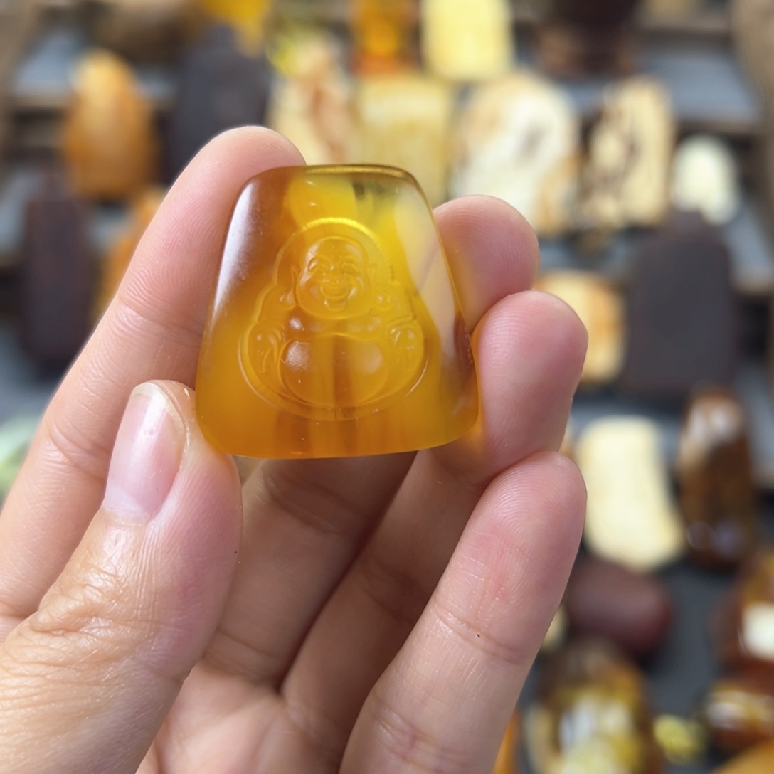 琥珀裸石未镶嵌琥珀蜜蜡