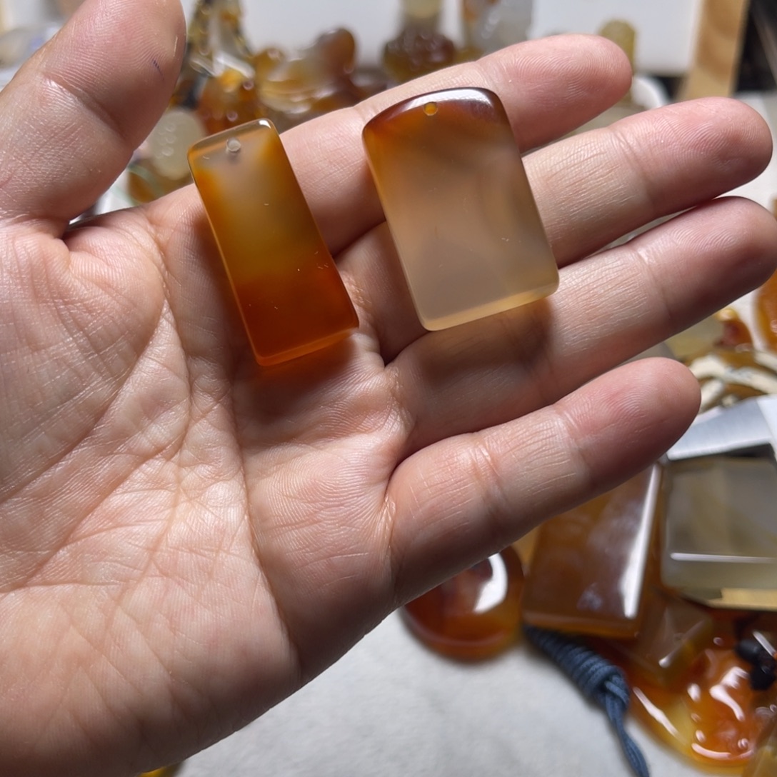 愿****玛瑙/玉髓未镶嵌颈饰2213