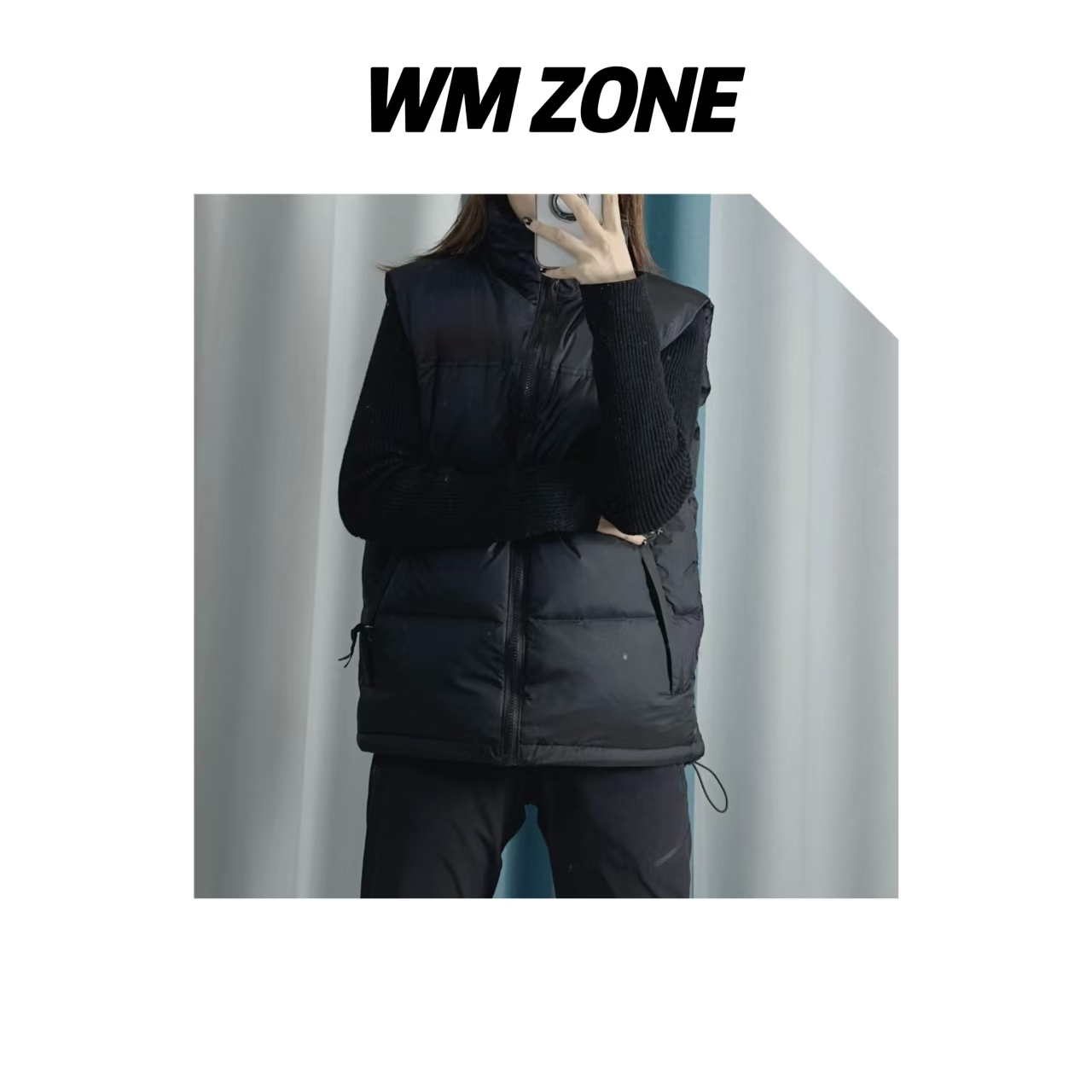 WM 3-0.5-3963 男女同款刺绣马甲背心