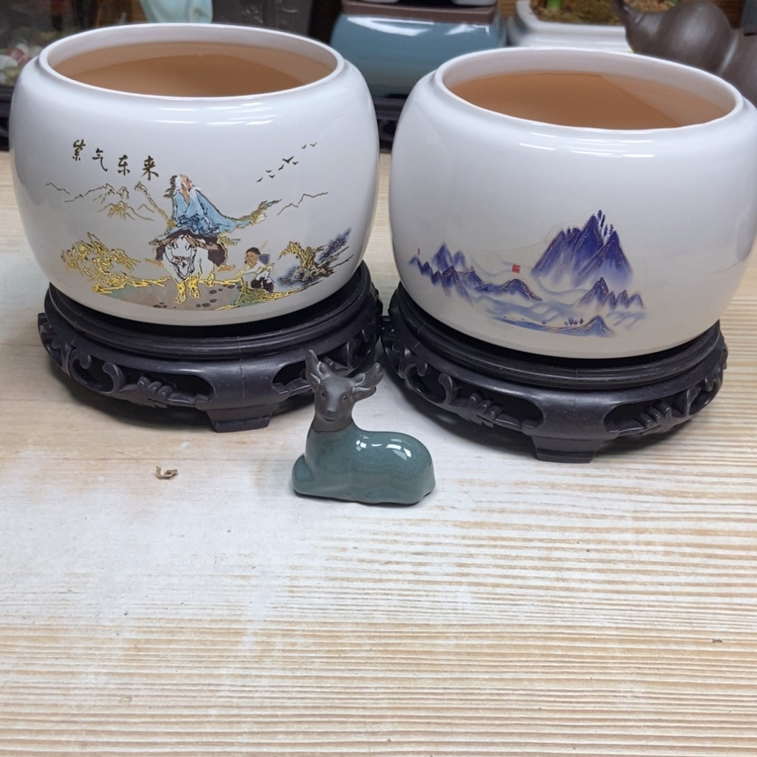 瓷片陶瓷花盆陶瓷艺术