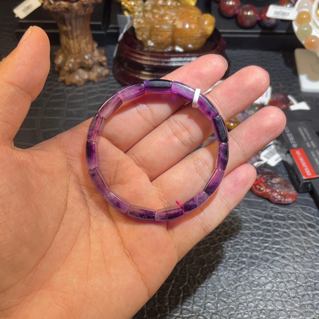 风****未镶嵌水晶手镯胎宽10紫超七手镯牌