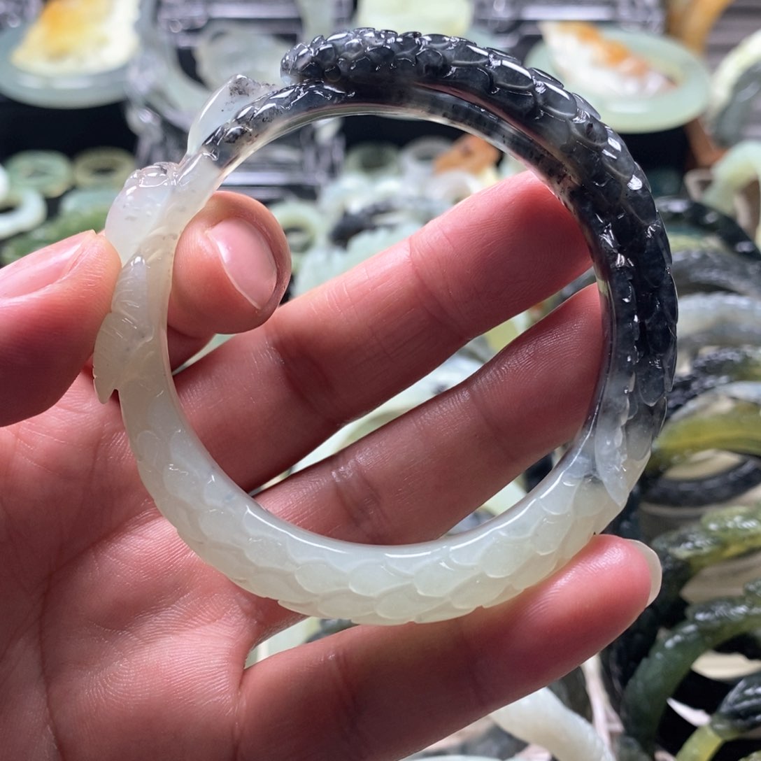 岫玉手镯未镶嵌蛋*&手镯