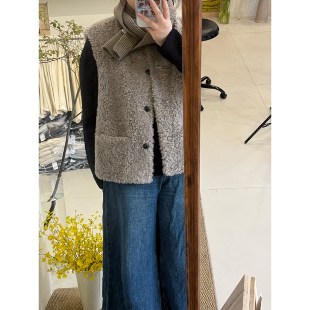 【Maomao】羊羔毛马甲 100羊毛