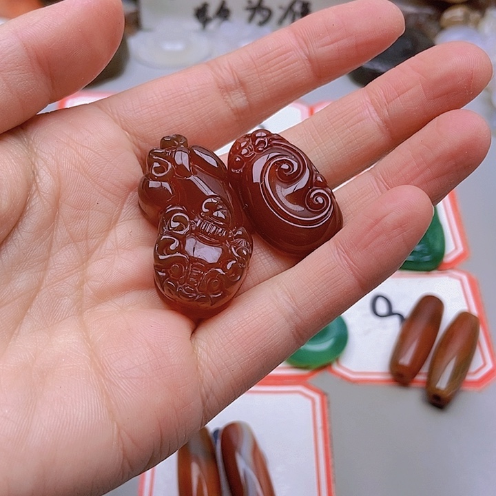 【闪购商品】未镶嵌玛瑙/玉髓珠宝半成品玩*人