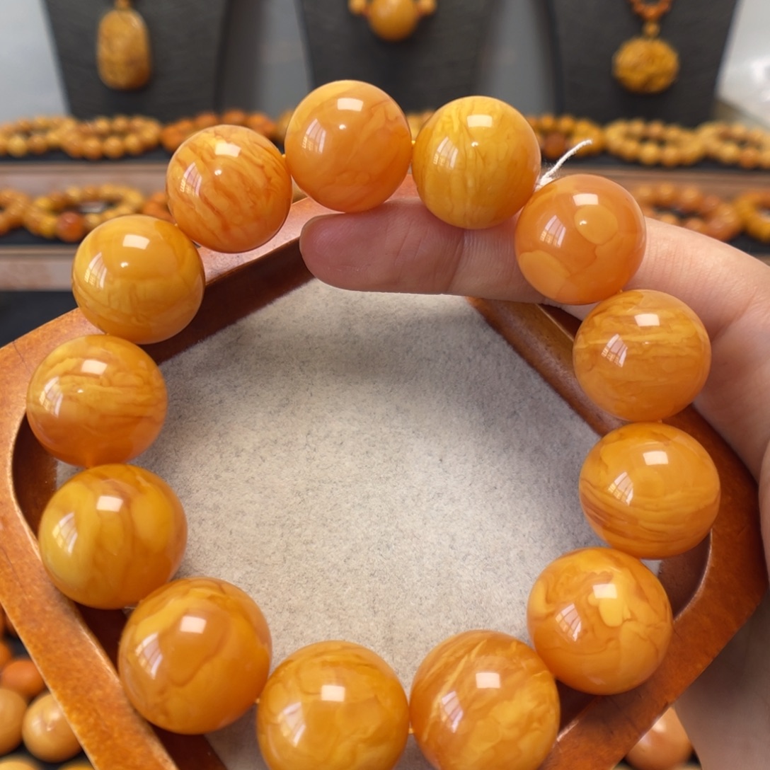 蜜蜡未镶嵌手链蜜蜡