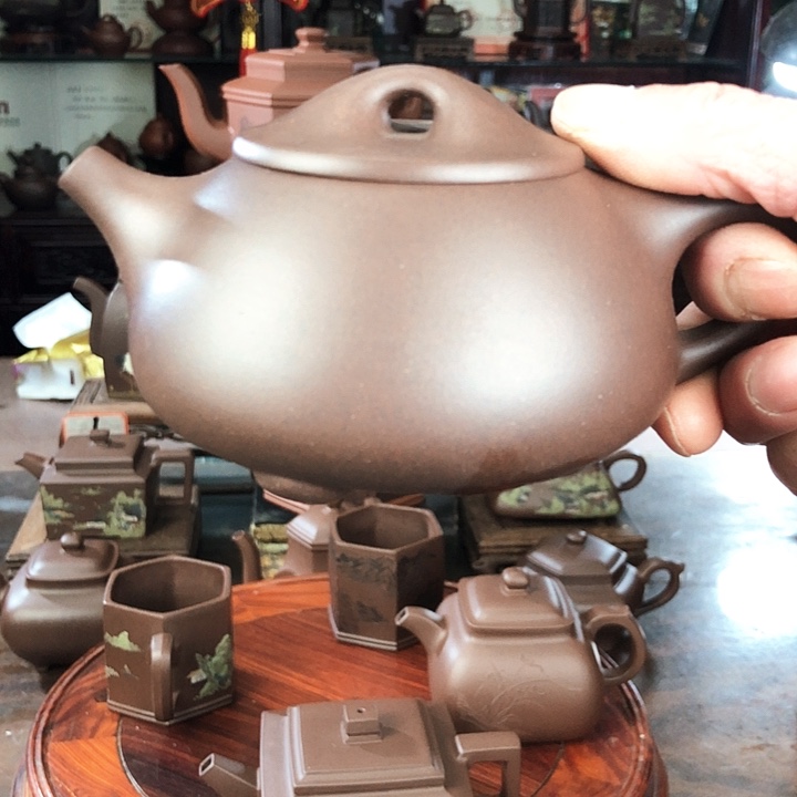 紫泥茶壶至****）景洲石瓢