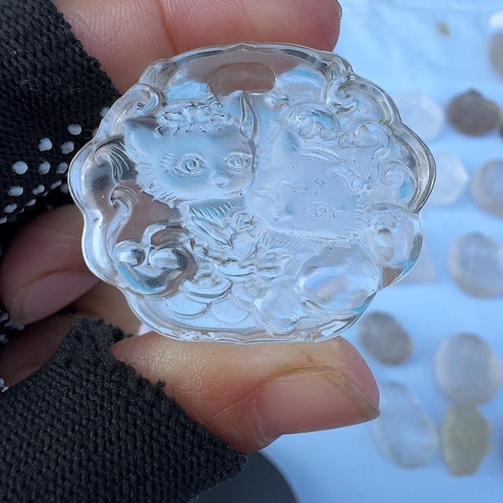 水晶未镶嵌吊坠(不含链)